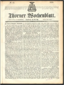 Thorner Wochenblatt 1858, No. 43 + Extra Beilage