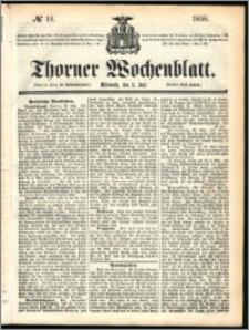 Thorner Wochenblatt 1858, No. 44