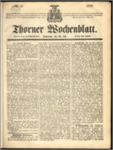 Thorner Wochenblatt 1858, No. 59 + dod. reklamowy