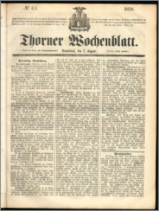 Thorner Wochenblatt 1858, No. 63