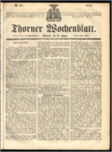 Thorner Wochenblatt 1858, No. 68