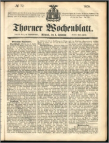 Thorner Wochenblatt 1858, No. 72