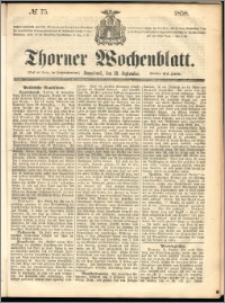 Thorner Wochenblatt 1858, No. 75