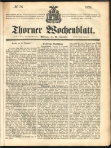Thorner Wochenblatt 1858, No. 76