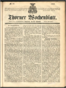 Thorner Wochenblatt 1858, No. 77
