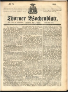 Thorner Wochenblatt 1858, No. 79