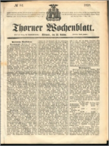 Thorner Wochenblatt 1858, No. 84