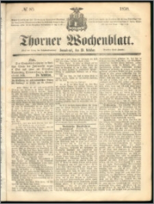 Thorner Wochenblatt 1858, No. 85