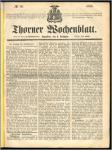 Thorner Wochenblatt 1858, No. 90 + dod. reklamowy