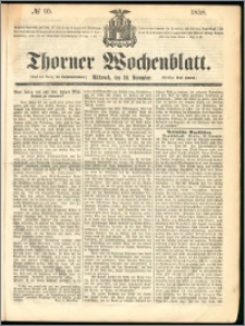 Thorner Wochenblatt 1858, No. 95 + dod. reklamowy