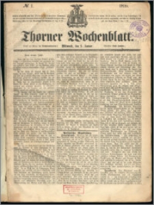 Thorner Wochenblatt 1859, No. 1