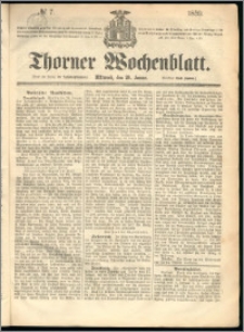 Thorner Wochenblatt 1859, No. 7