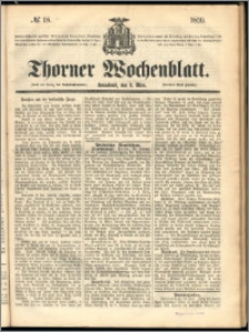 Thorner Wochenblatt 1859, No. 18