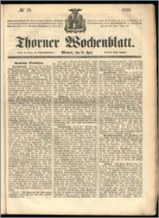 Thorner Wochenblatt 1859, No. 29