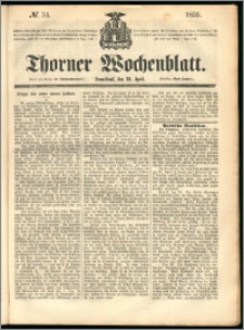 Thorner Wochenblatt 1859, No. 34