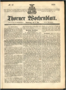 Thorner Wochenblatt 1859, No. 47