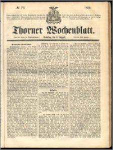 Thorner Wochenblatt 1859, No. 73