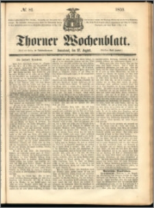 Thorner Wochenblatt 1859, No. 81