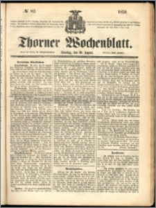 Thorner Wochenblatt 1859, No. 82