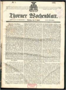 Thorner Wochenblatt 1860, No. 1