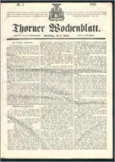 Thorner Wochenblatt 1860, No. 2