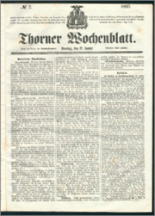 Thorner Wochenblatt 1860, No. 7
