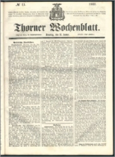 Thorner Wochenblatt 1860, No. 13