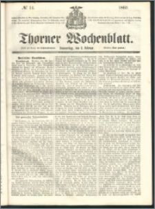 Thorner Wochenblatt 1860, No. 14
