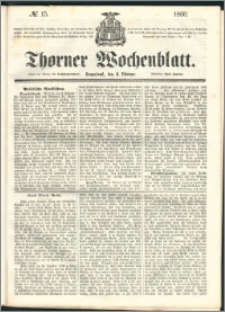 Thorner Wochenblatt 1860, No. 15