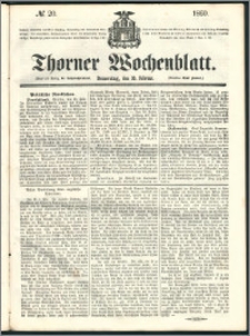 Thorner Wochenblatt 1860, No. 20