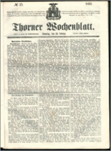 Thorner Wochenblatt 1860, No. 25
