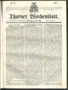 Thorner Wochenblatt 1860, No. 38