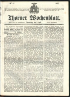 Thorner Wochenblatt 1860, No. 41
