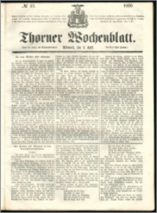 Thorner Wochenblatt 1860, No. 43
