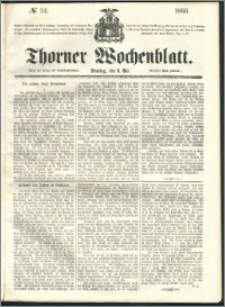 Thorner Wochenblatt 1860, No. 54