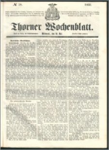 Thorner Wochenblatt 1860, No. 58