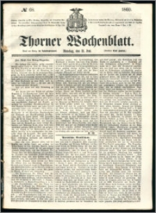 Thorner Wochenblatt 1860, No. 68