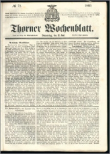 Thorner Wochenblatt 1860, No. 72