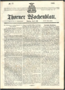 Thorner Wochenblatt 1860, No. 77