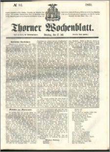 Thorner Wochenblatt 1860, No. 84