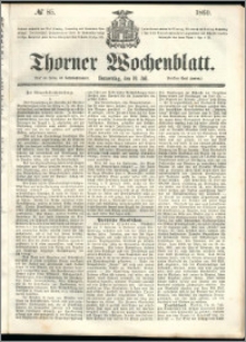 Thorner Wochenblatt 1860, No. 85