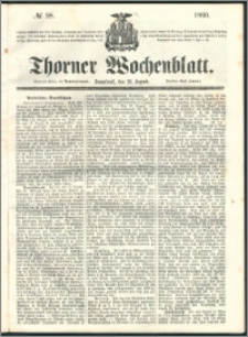 Thorner Wochenblatt 1860, No. 98