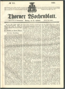 Thorner Wochenblatt 1860, No. 114
