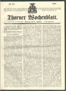 Thorner Wochenblatt 1860, No. 115