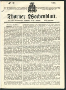 Thorner Wochenblatt 1860, No. 137