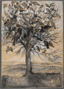 Drzewo w niebo wstępujące (Drzewo ptasie). Z tryptyku "Opowieści trzech drzew"