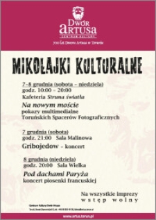 Mikołajki Kulturalne : 7-8 grudnia
