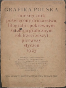 Grafika Polska 1923, R. 3 z. 1