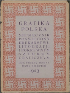 Grafika Polska 1923, R. 3 z. 8