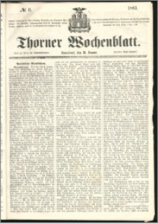 Thorner Wochenblatt 1861, No. 6